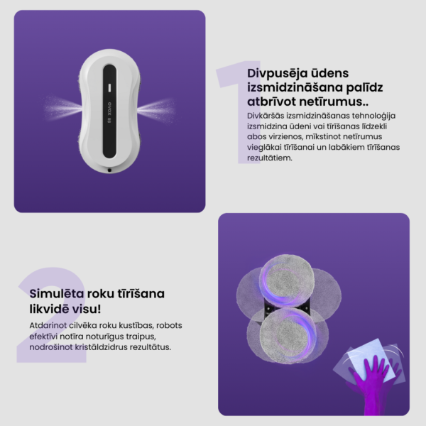 Logu tīrīšanas robots OVOX R8 - Image 7