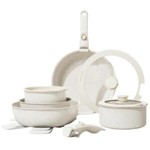 Katlu un pannu komplets DOROTA DONNOR (Krēmkrāsas 17 gab.)