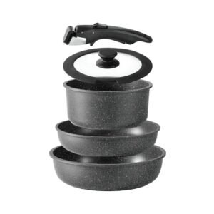 Katlu un pannu komplets DOROTA DONNOR (Melns 17 gab.)