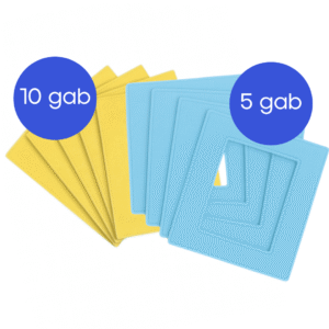 HESTER M3 lupatiņu komplekts: 10 gab. tīrīšanas lupatiņas un 5 gab. spodrināšanas lupatiņas