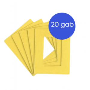 HESTER M3 tīrīšanas lupatiņas 20 gab. (dzeltenas)